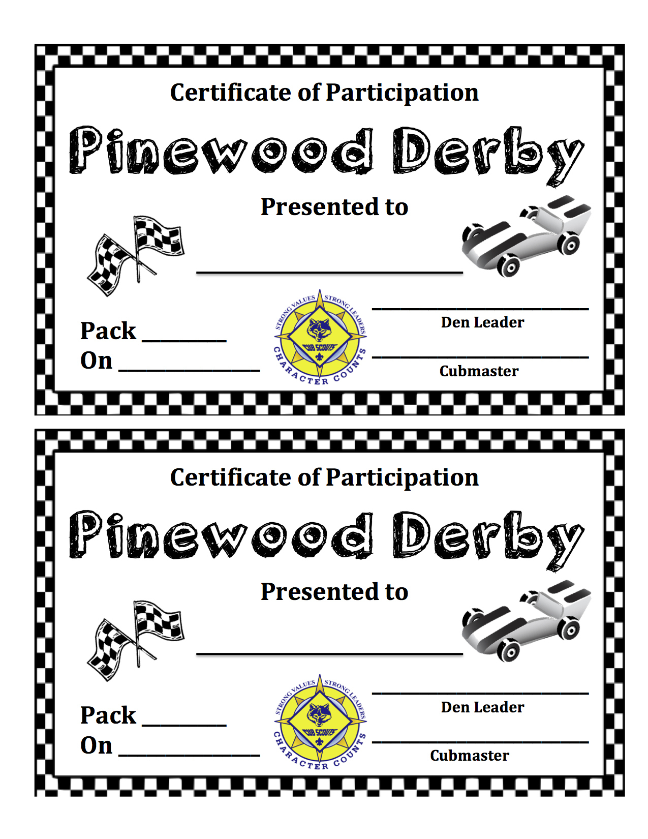 Pinewood Derby | Domesticity At Its Finest! throughout Pinewood Derby Certificates Free Printable