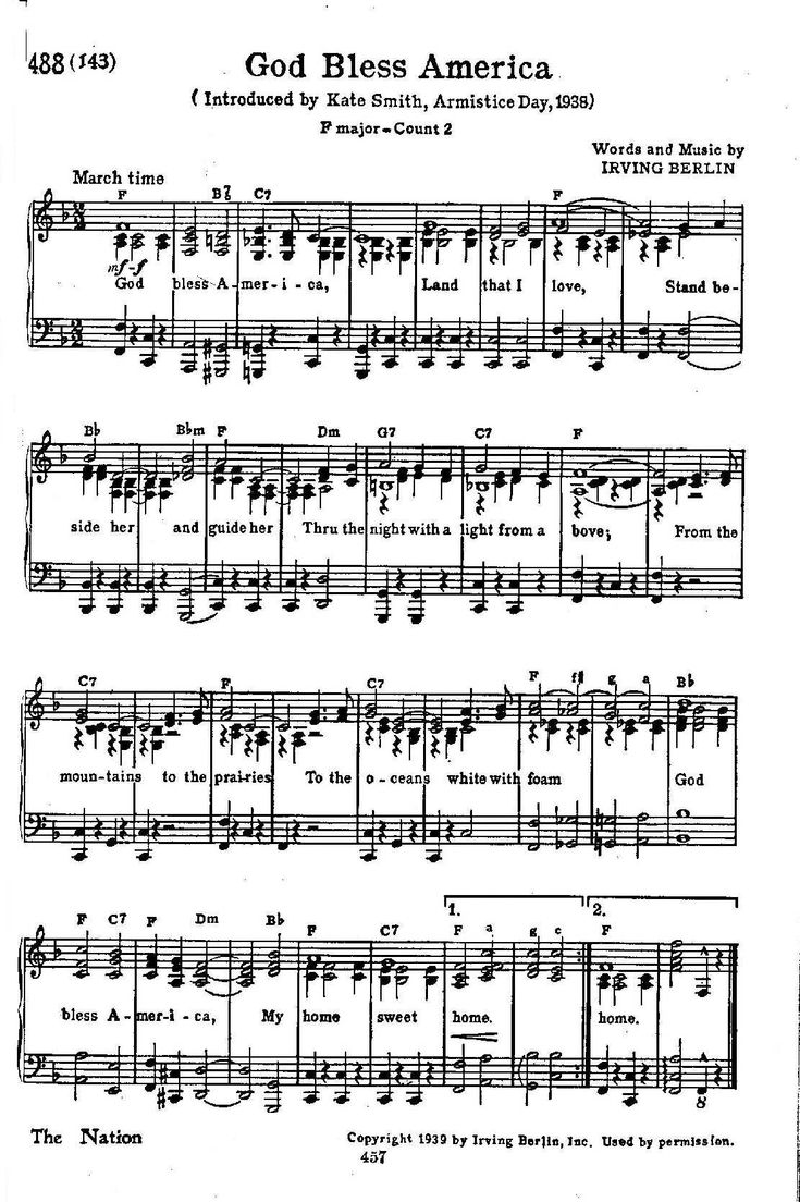 Pintamara Harrison On Pinspired | God Bless America Lyrics with Downloadable Free Printable God Bless America Sheet Music