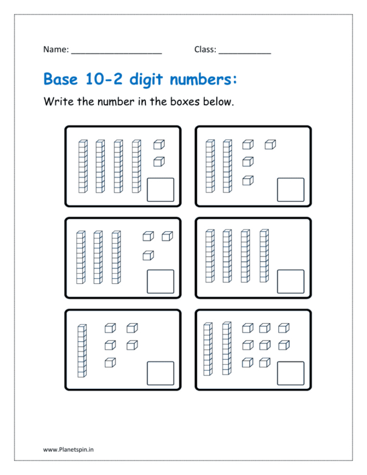 Printable Tens and Ones Worksheet