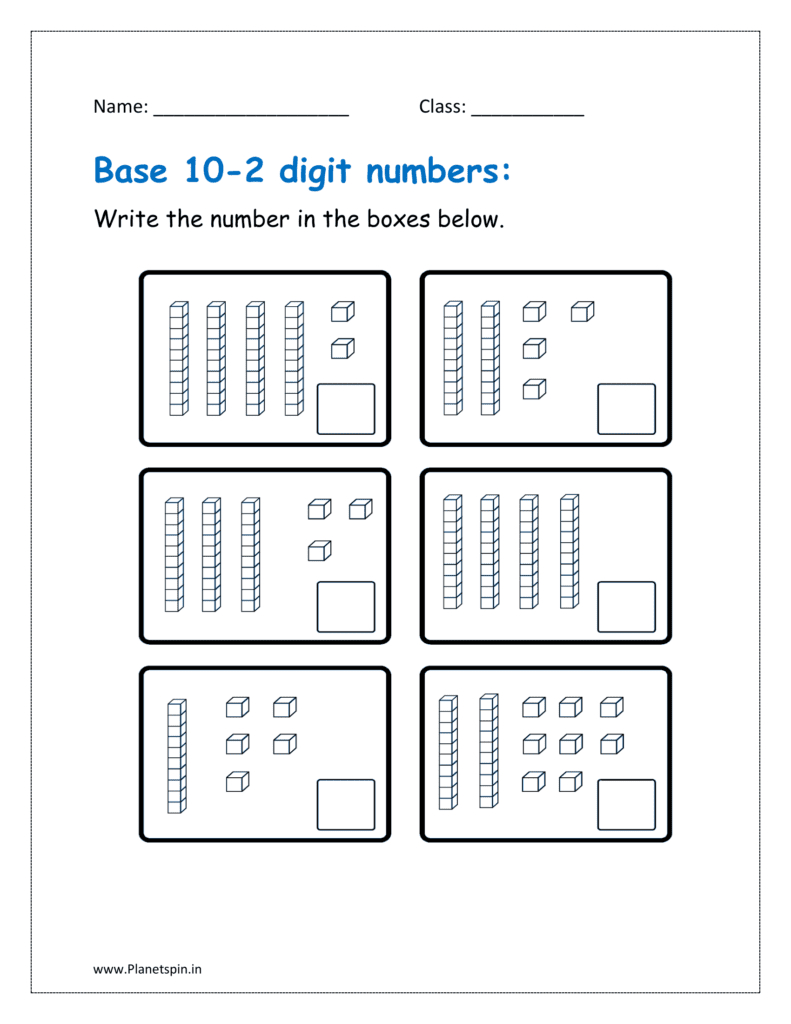 Place Value Worksheet For Class 1 : Tens And Ones | Planetspin.in throughout Printable Tens And Ones Worksheet