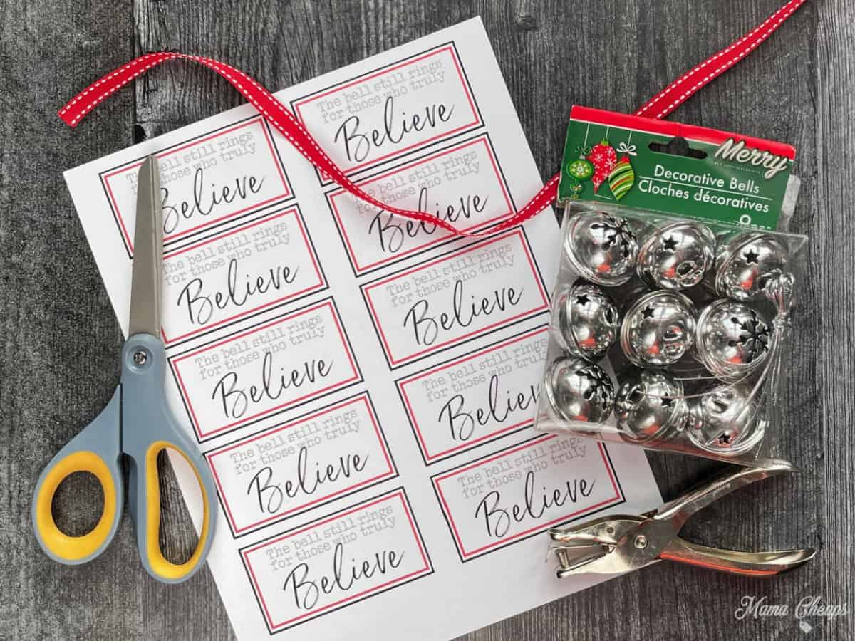 Polar Express Bell Favors With Printable Tags - Mama Cheaps® regarding Free Printable Polar Express Bell Tags