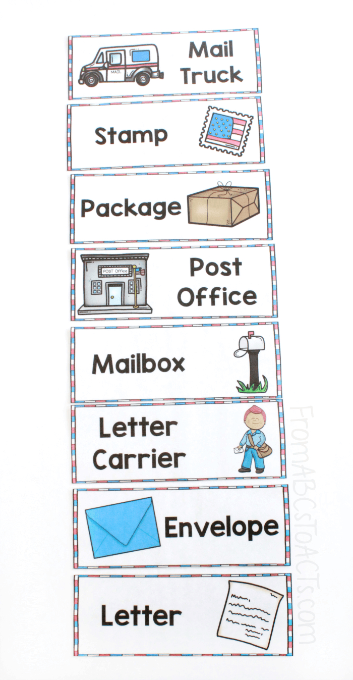 Post Office Pretend Play - From Abcs To Acts regarding Post Office Printables Free