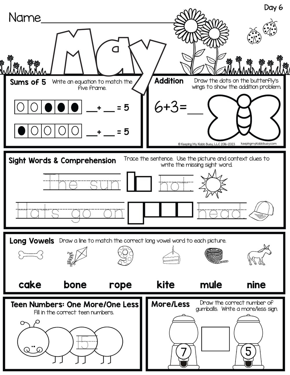 Preschool Daily Morning Work 2 - Worksheets Library inside Morning Work Free Printables