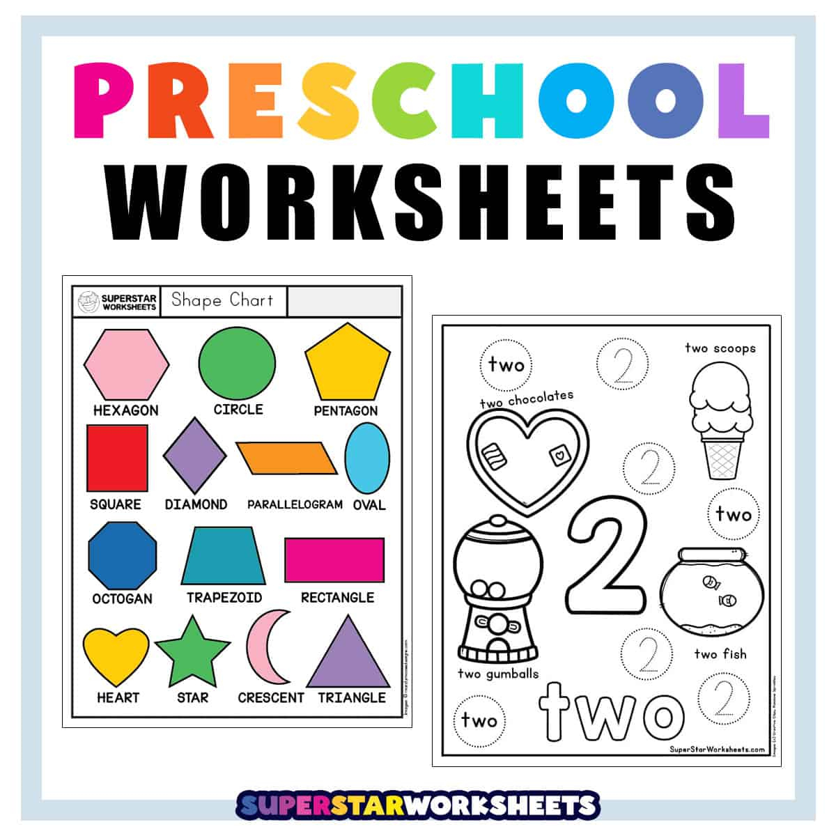 Preschool Worksheets - Superstar Worksheets with regard to Download Free Printable Worksheets