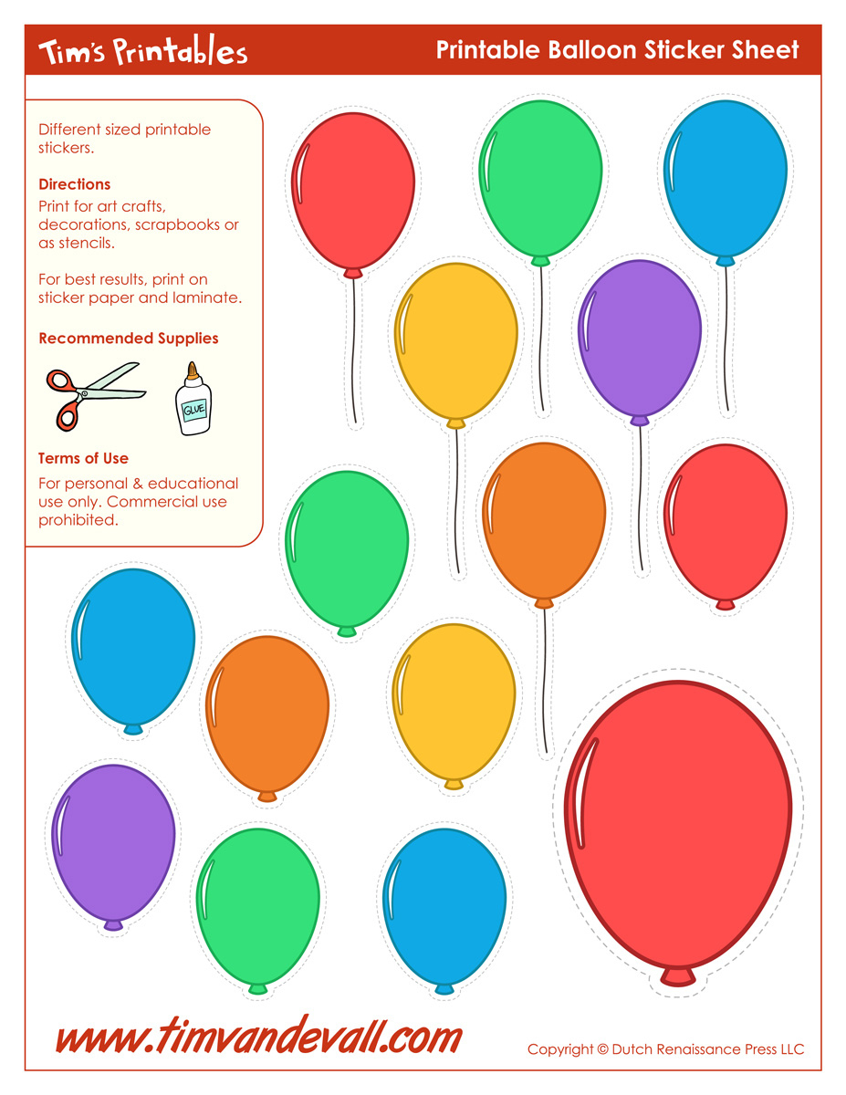 Printable Balloon Template | Birthday Printables pertaining to Free Printable Balloons Template