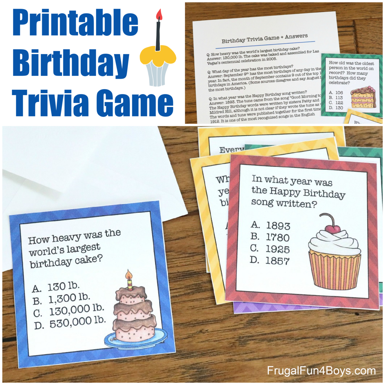 Printable Birthday Trivia Game - Frugal Fun For Boys And Girls in Free Printable Birthday Trivia Games