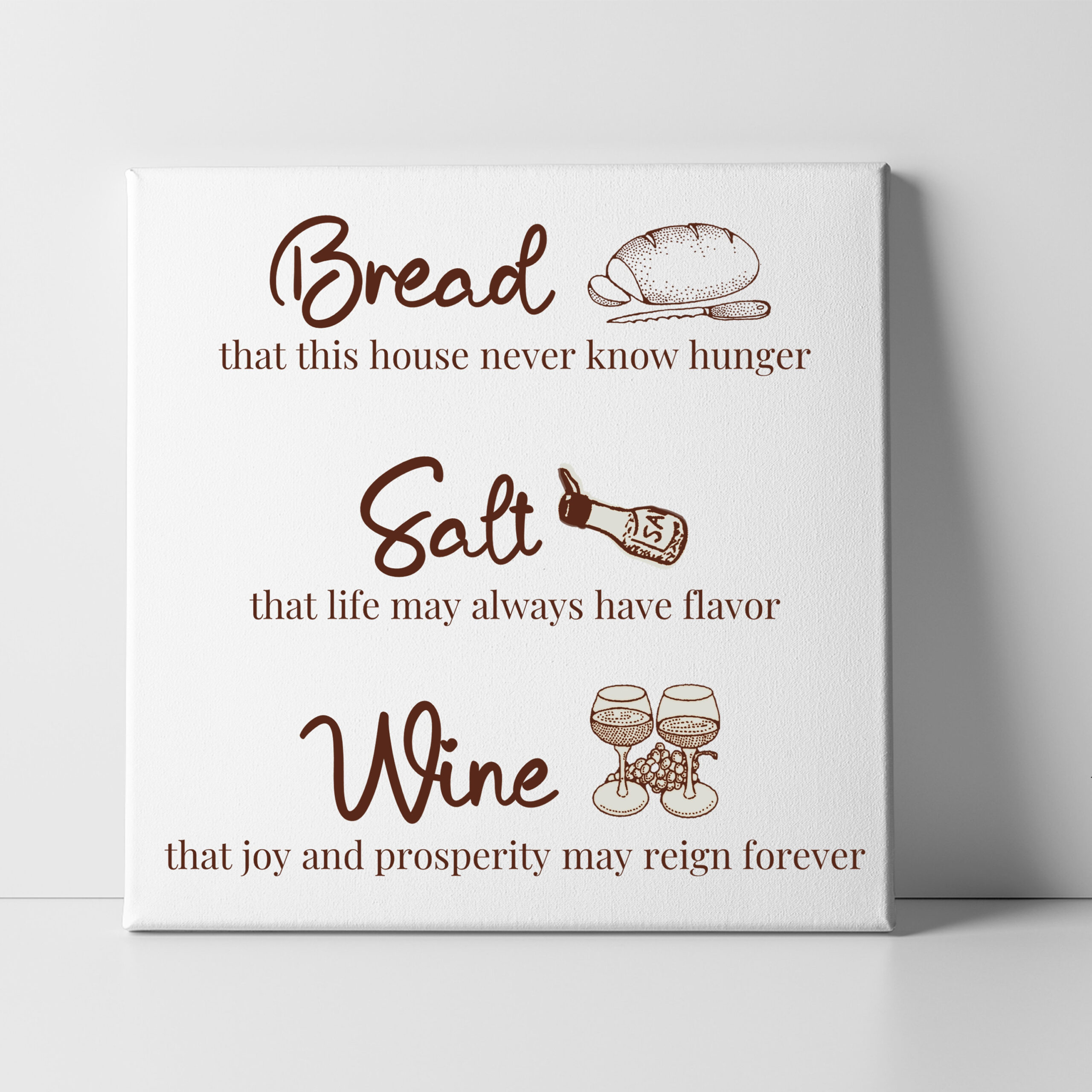 Printable Bread Salt Wine Blessing, Housewarming Irish Prayer throughout Bread Salt Wine Printable Free