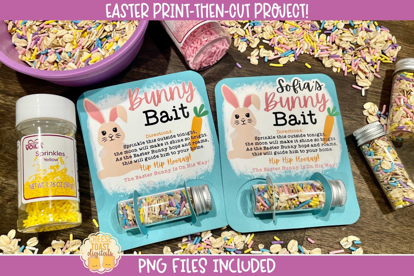 Printable Bunny Bait Card | Easter Bunny Food Png for Free Printable Bunny Bait