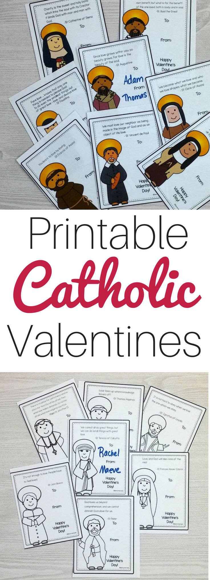 Printable Catholic Valentines For Kids (And Moms, Too!) - The within Free Printable Catholic Valentines