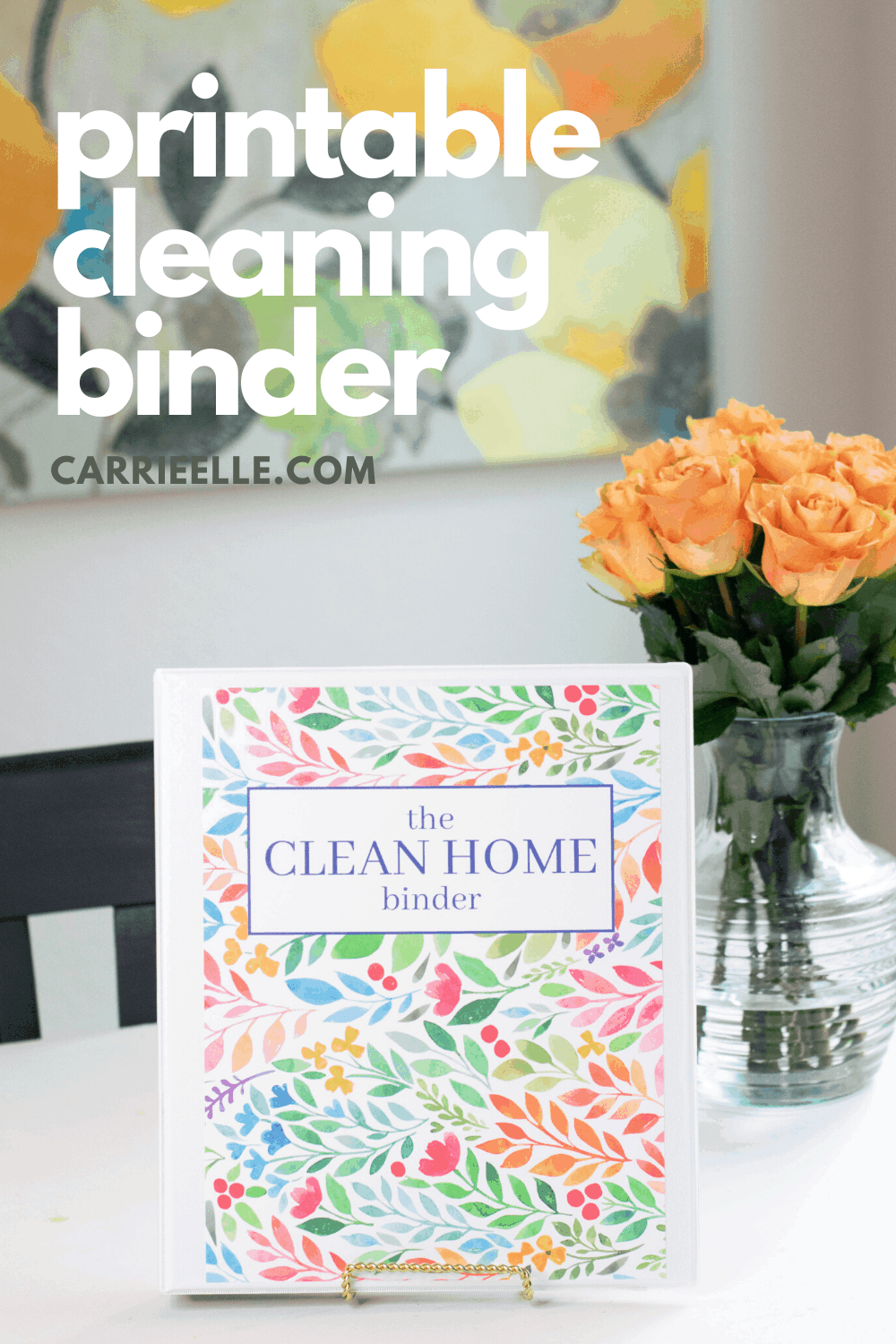 Printable Cleaning Binder - Carrie Elle with Cleaning Binder Free Printables