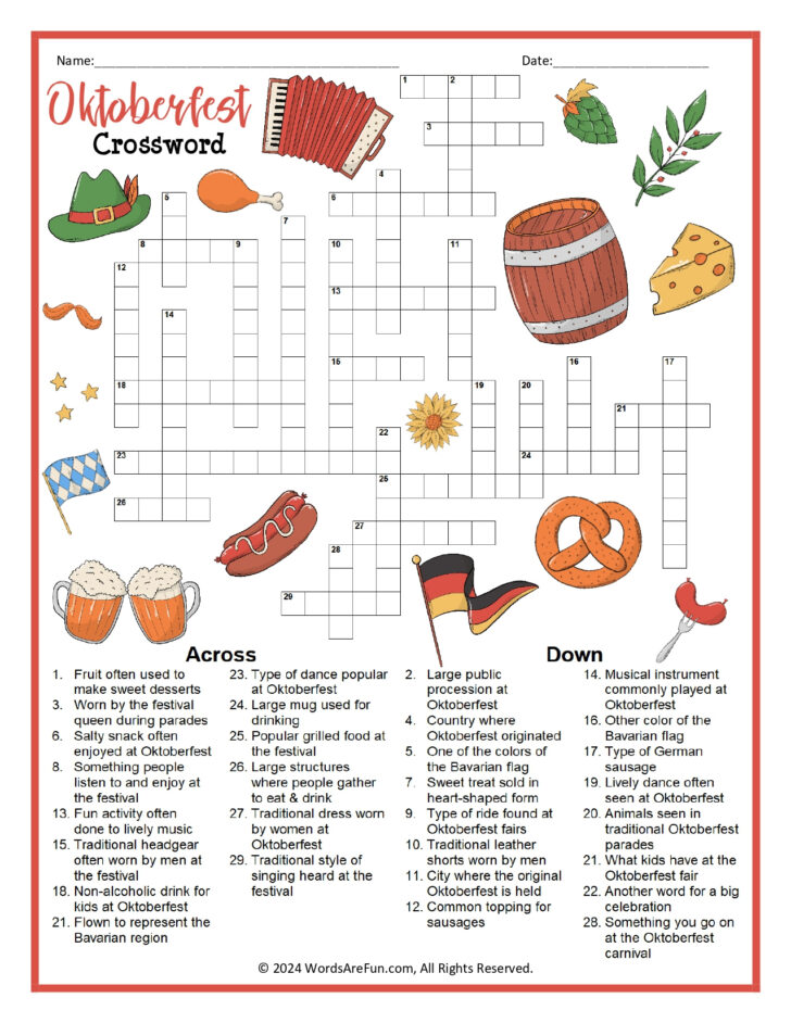 Difficult Printable Crosswords