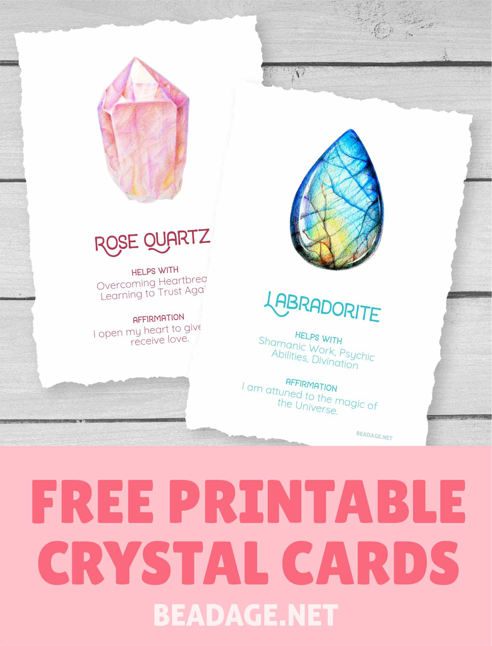 Printable Crystal Meaning Cards | Beadage regarding Free Printable Crystal Meanings Chart