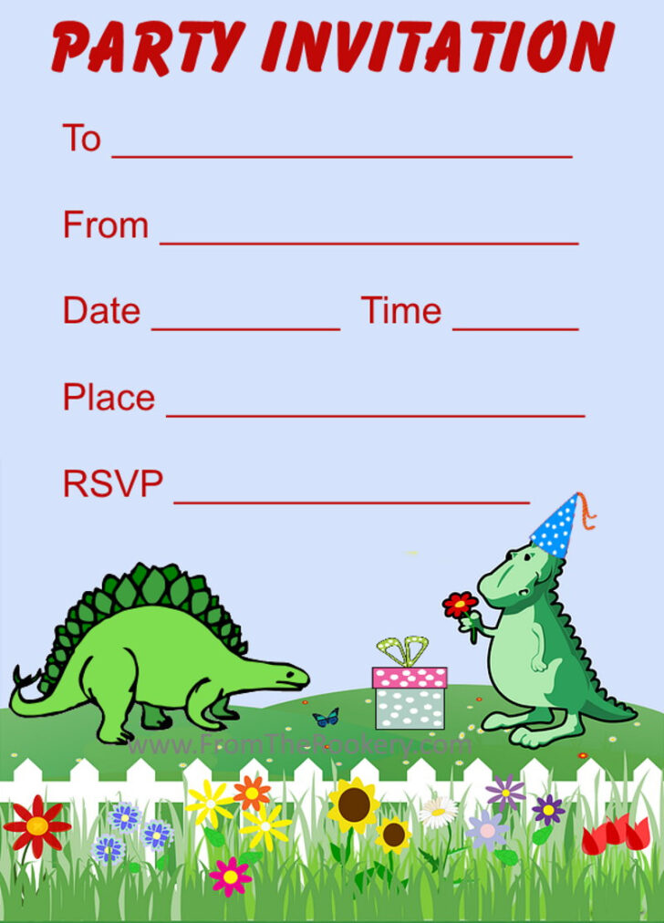 Dinosaur Party Free Printables