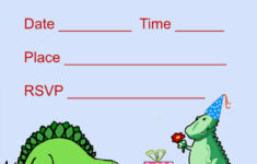 Printable Dinosaur Birthday Invitations within Dinosaur Party Printables Free