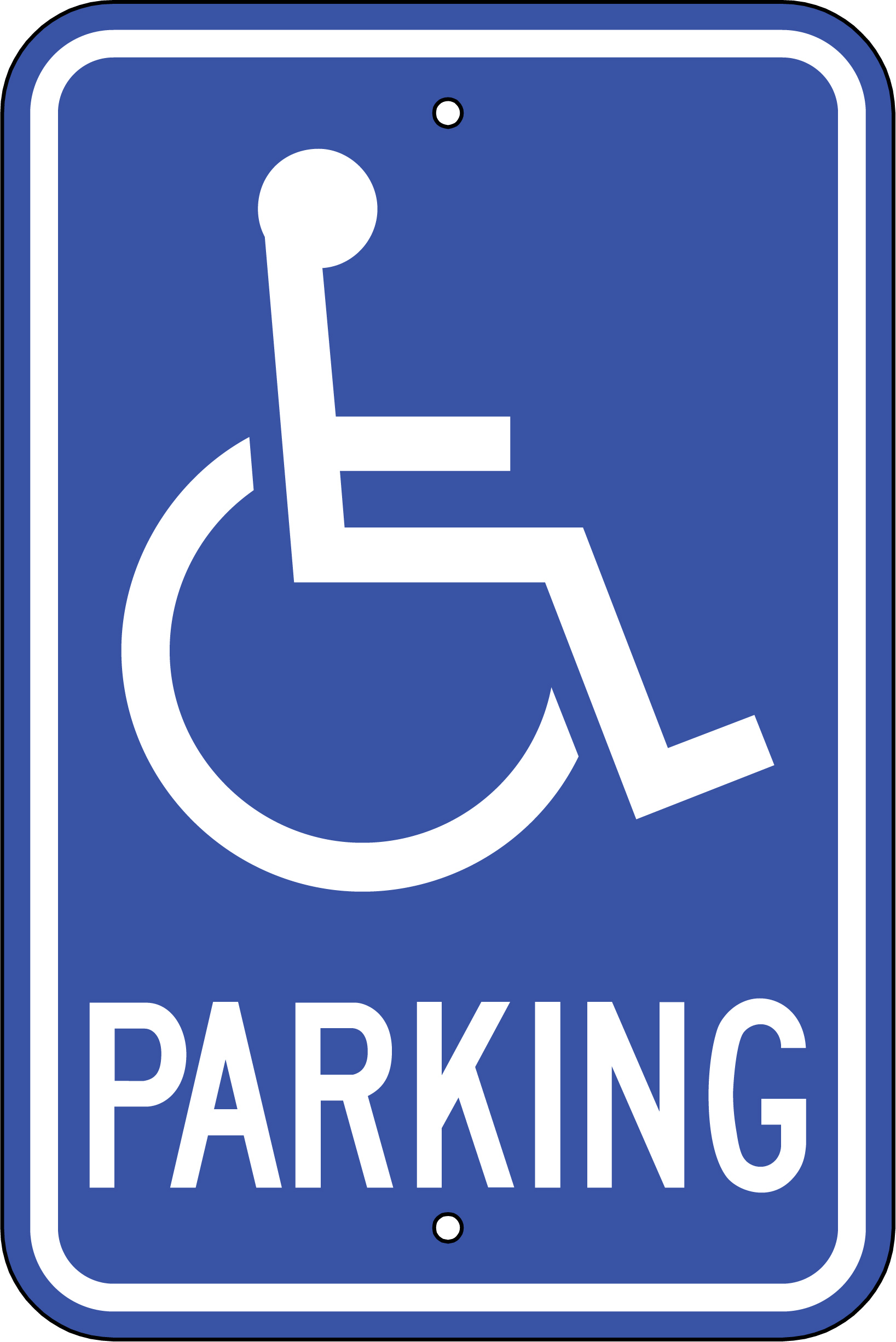 Printable Disabled Parking Sign - Printable Party Favors throughout Printable Disabled Parking Sign