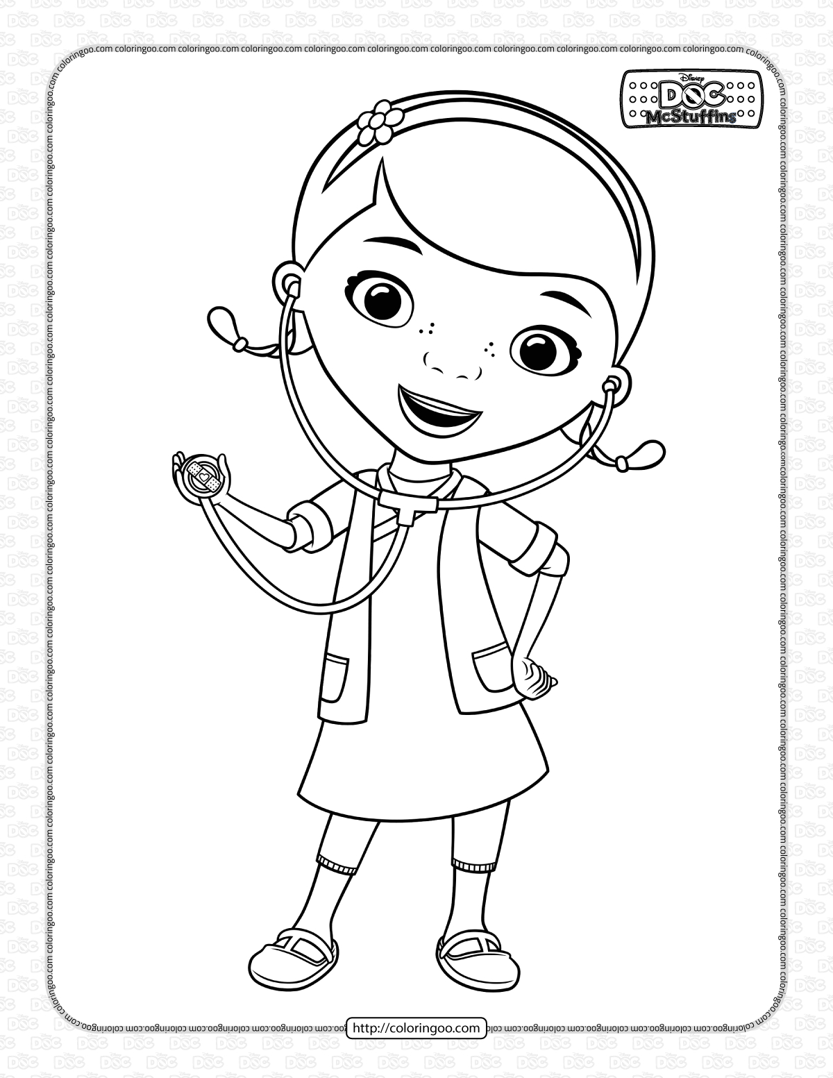Printable Doc Mcstuffins Coloring Sheet throughout Free Printable Doc Mcstuffins