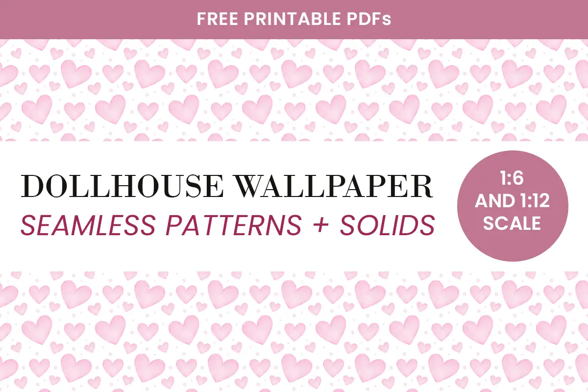 Printable Dollhouse Wallpaper - Free Downloads - Suni Doll intended for Free Printable Wallpaper Dollhouse