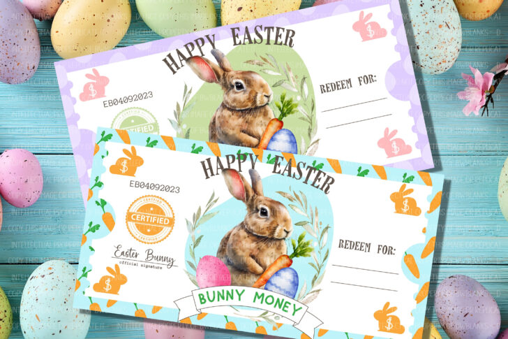 Free Printable Easter Bunny Money