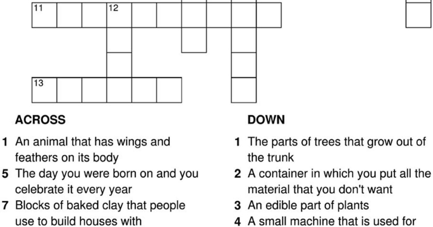 Printable English Crossword Puzzles With Answers Pdf inside Printable English Crossword Puzzles With Answers