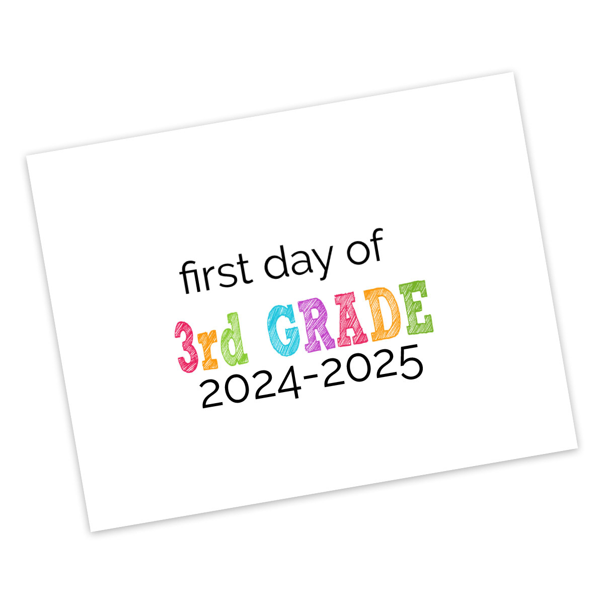 Printable First Day Of School Signs 2020-2021 | The Happier Homemaker intended for First Day Of 3Rd Grade Sign Printable