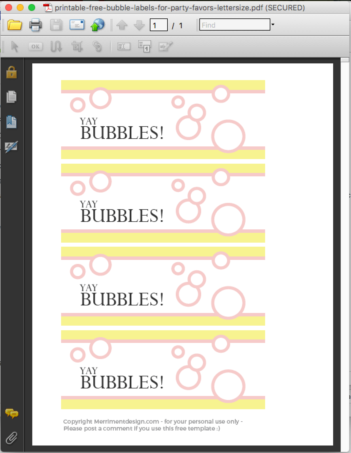Printable Free Bubble Labels For Party Favors - Merriment Design within Free Printable Bubble Tags