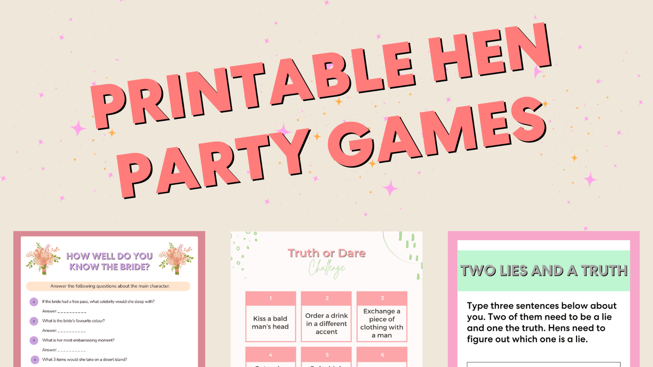 Printable Hen Party Games: Let The Shenanigans Begin! inside Free Printable Hen Party Games Uk