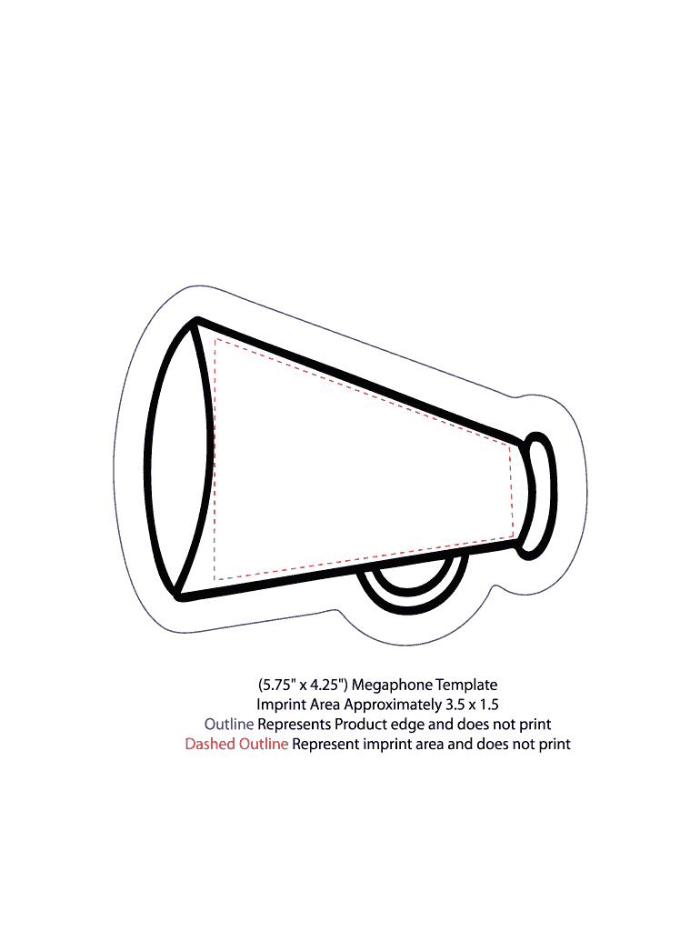 Printable Megaphone Template - Fill Online, Printable, Fillable pertaining to Free Printable Paper Megaphone Template