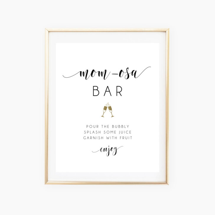 Mom Osa Bar Sign Printable Free