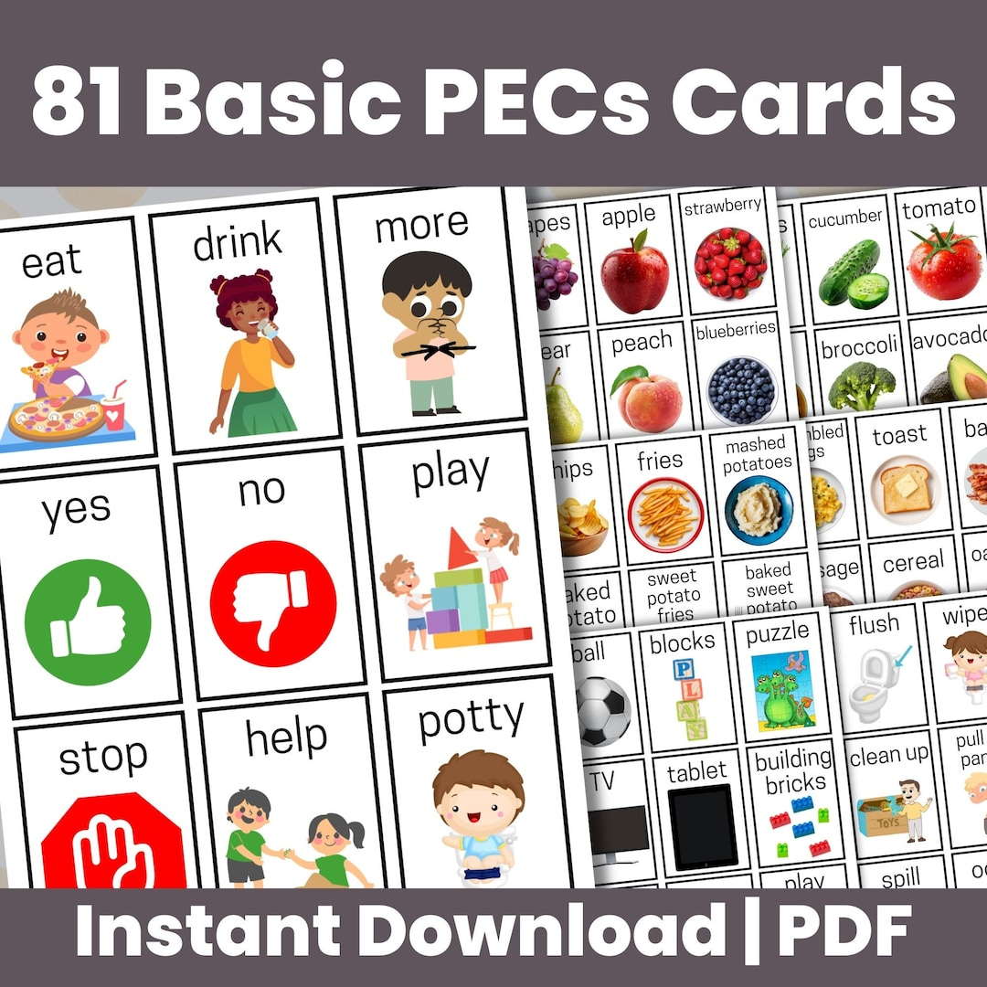 Printable Pecs Communication Cards, Autism Communication inside Free Autism Pecs Printables