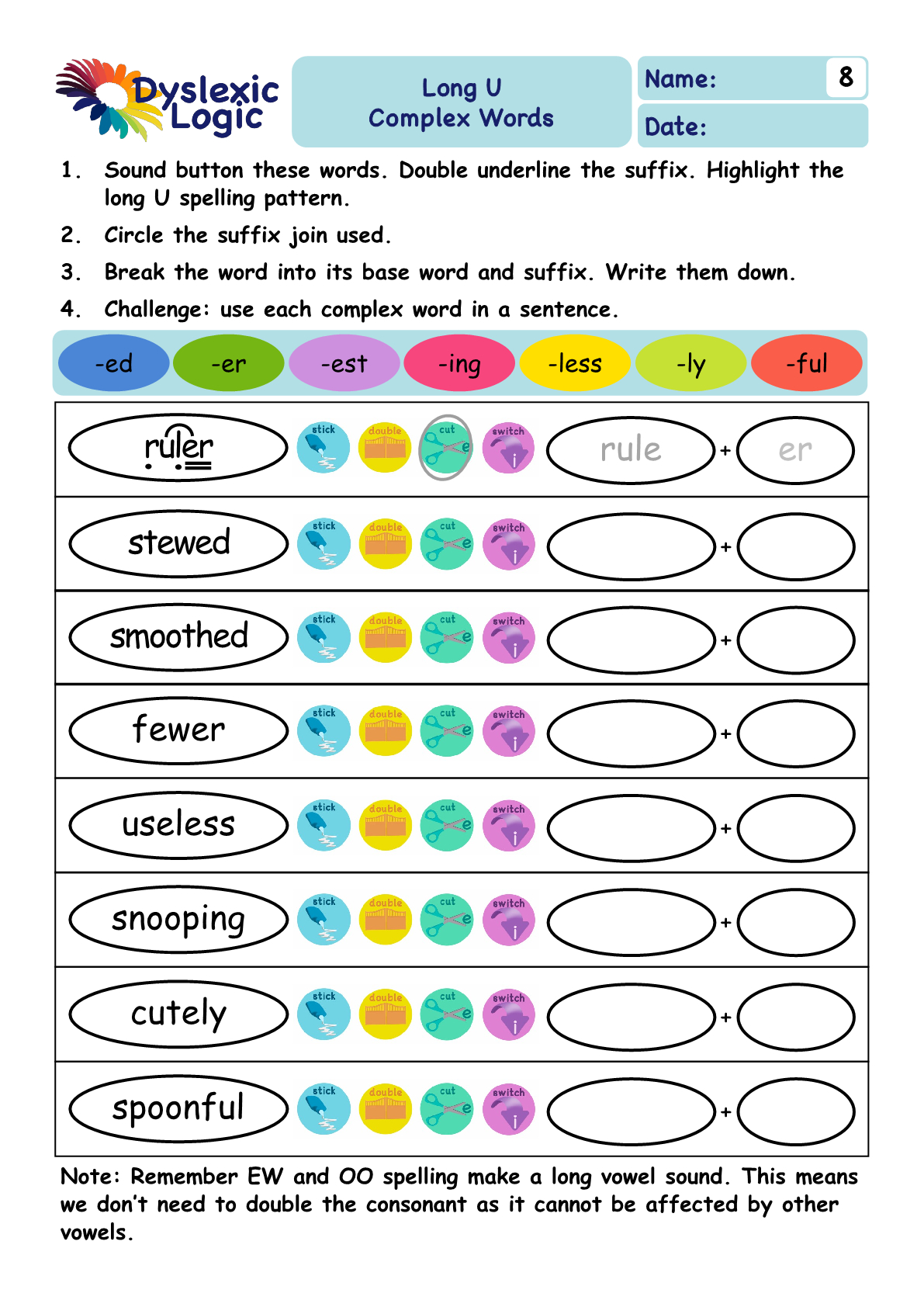 Printable Phonics Support Resources — Dyslexic Logic for Free Printable Dyslexia Games