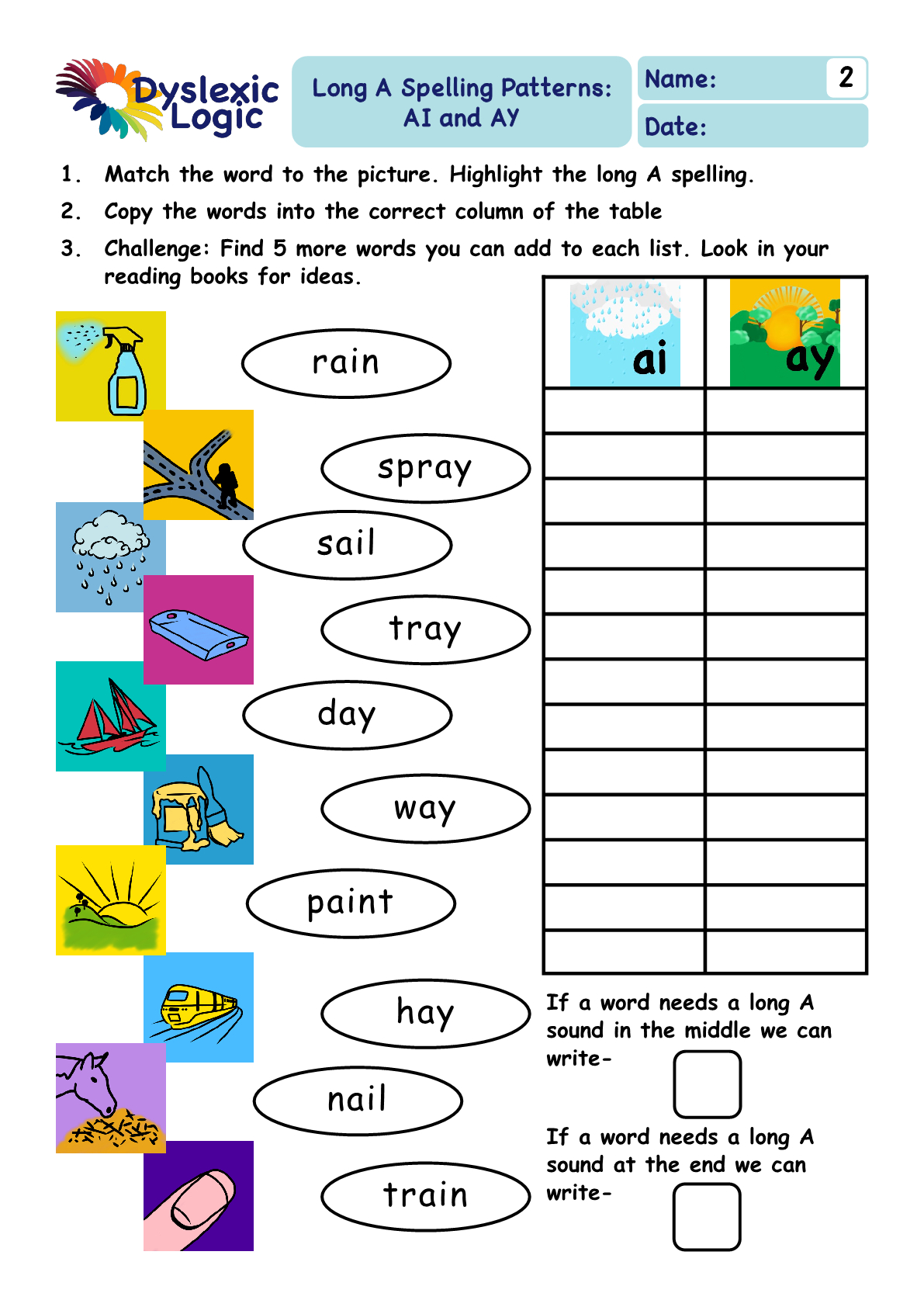 Printable Phonics Support Resources — Dyslexic Logic in Free Printable Dyslexia Games