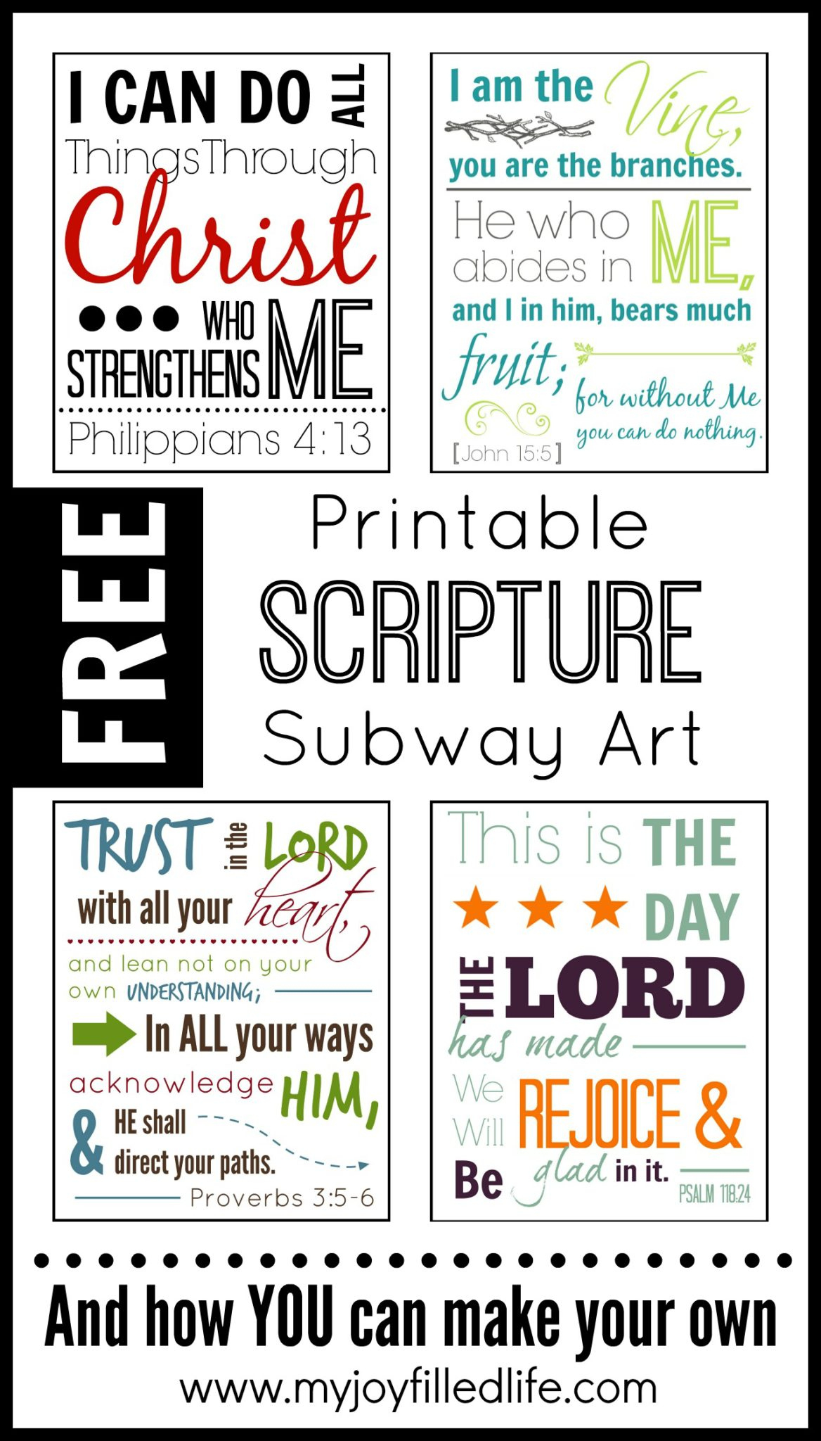 Printable Scripture Subway Art {Free} - My Joy-Filled Life with regard to Free Printable Scripture Art