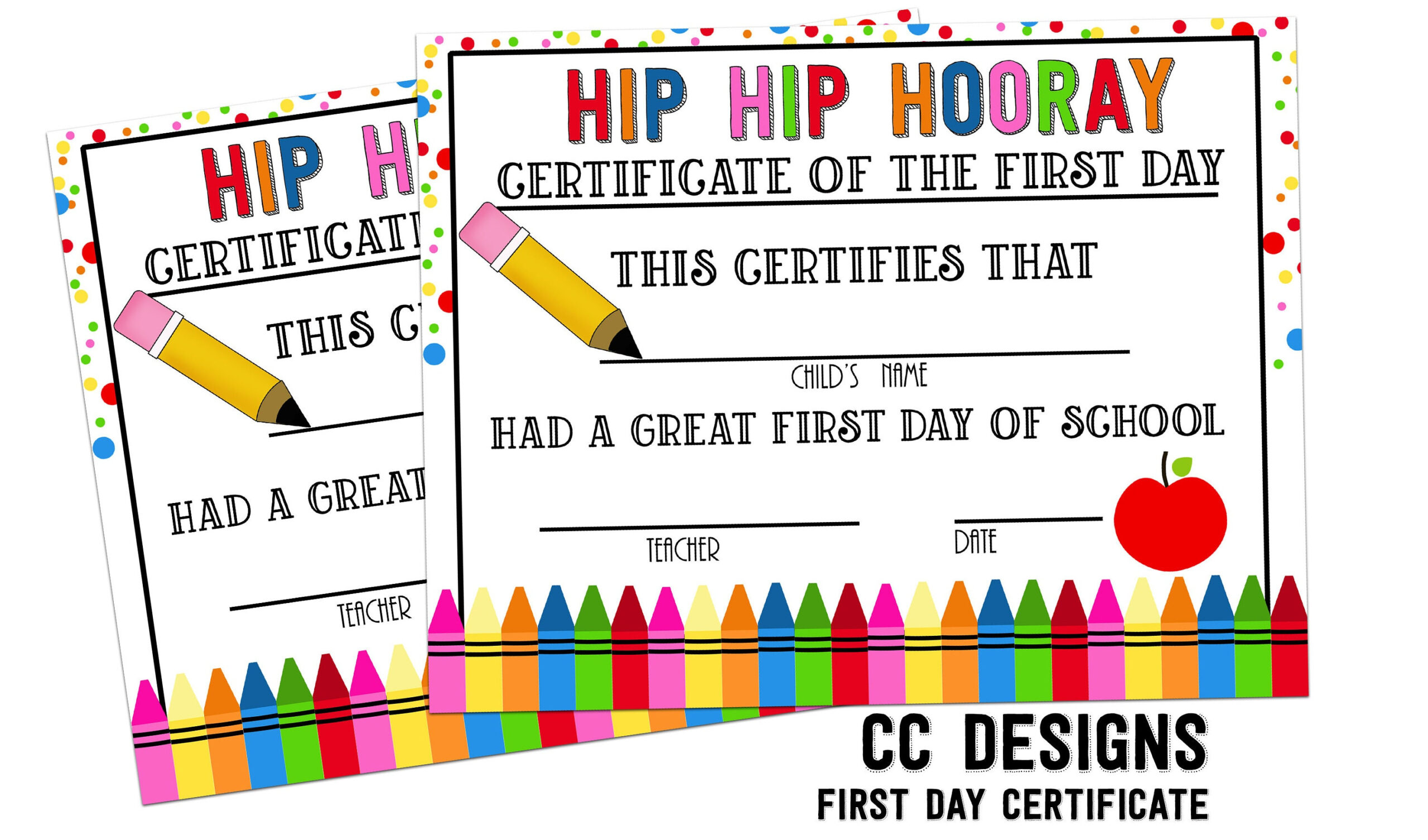 Printable Teacher First Day Of School Certificate Preschool Teacher Pass Out Handout For School Instant Download intended for First Day Of Preschool Certificate Printable