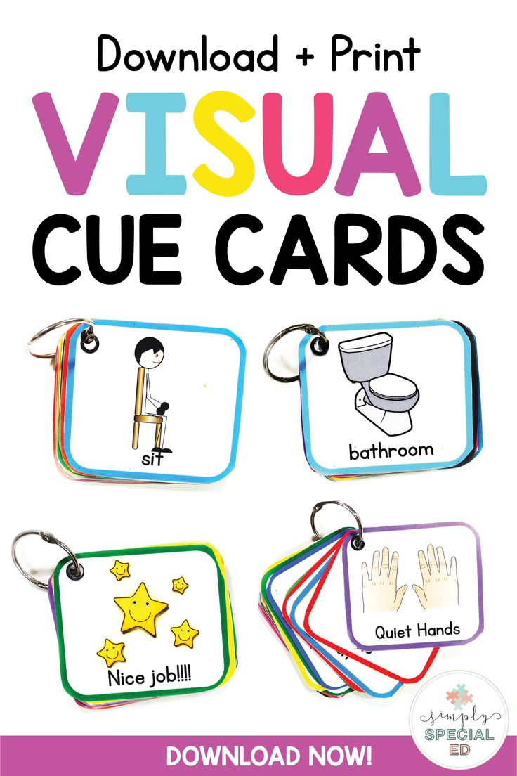 Printable Visual Keychain For Special Education pertaining to Lanyard Free Printable Visual Cue Cards For Autism