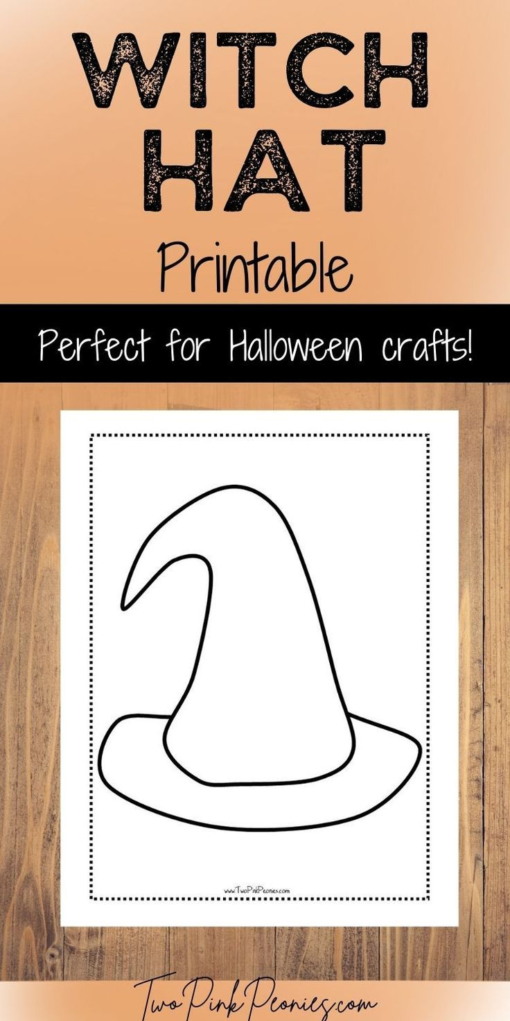 Printable Witch Hat Template inside Free Printable Witches Hat