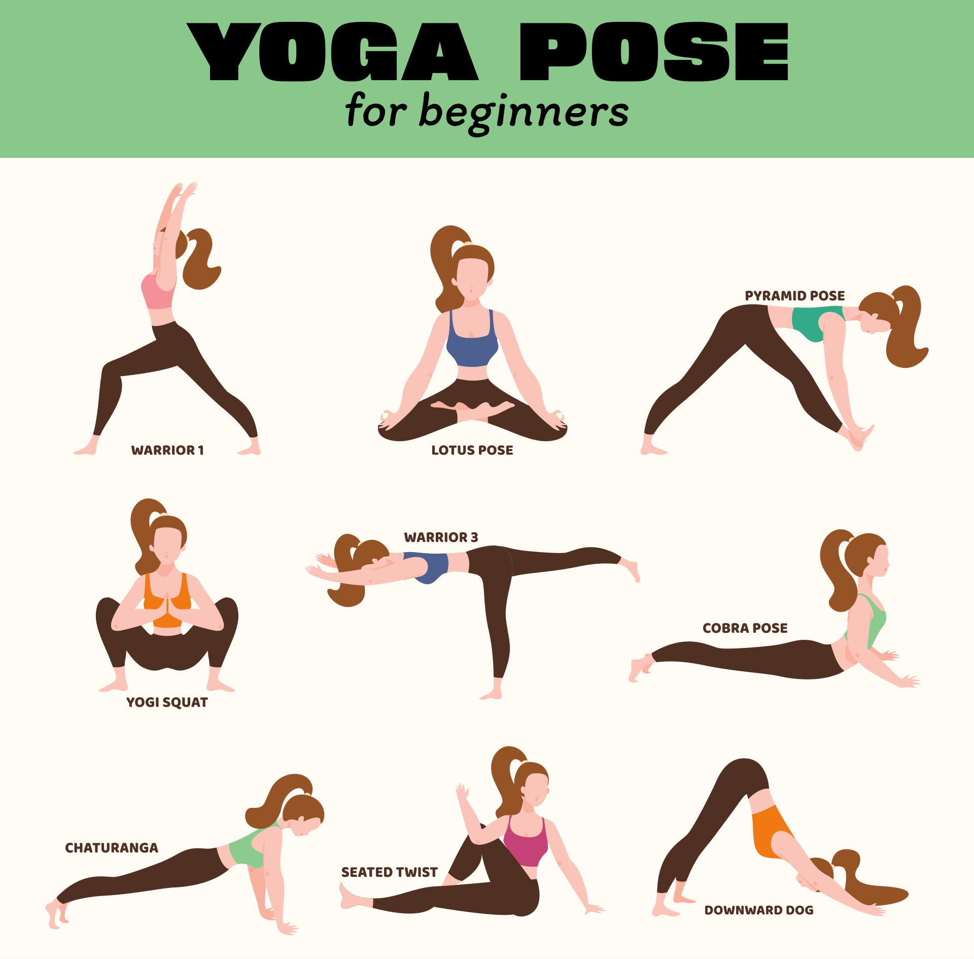 Printable Yoga Poses Chart - Printable Party Favors for Free Printable Hatha Yoga Poses Chart
