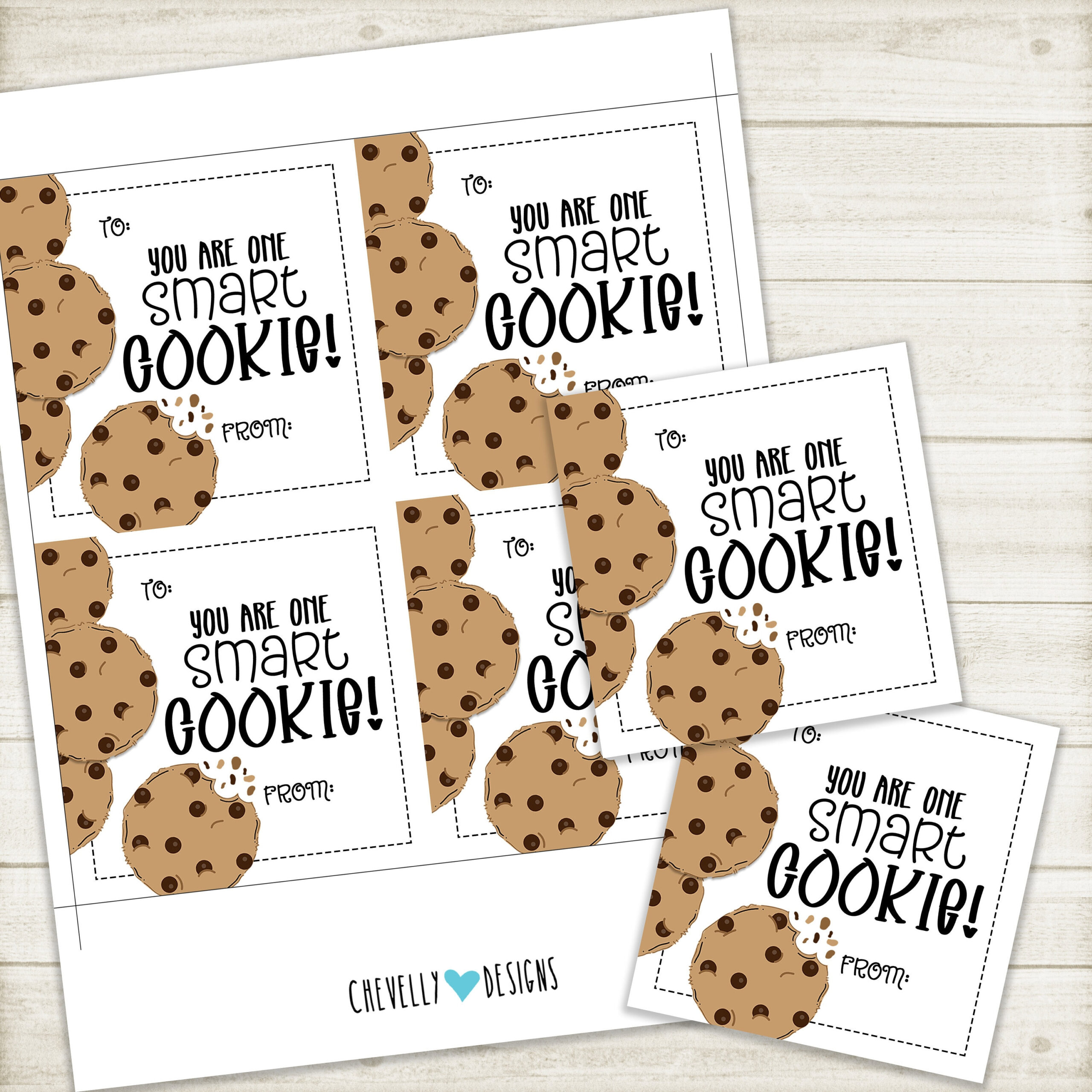 Printable - You Are One Smart Cookie Printable 4&amp;quot; Gift Tags within You&amp;#039;Re A Smart Cookie Free Printable