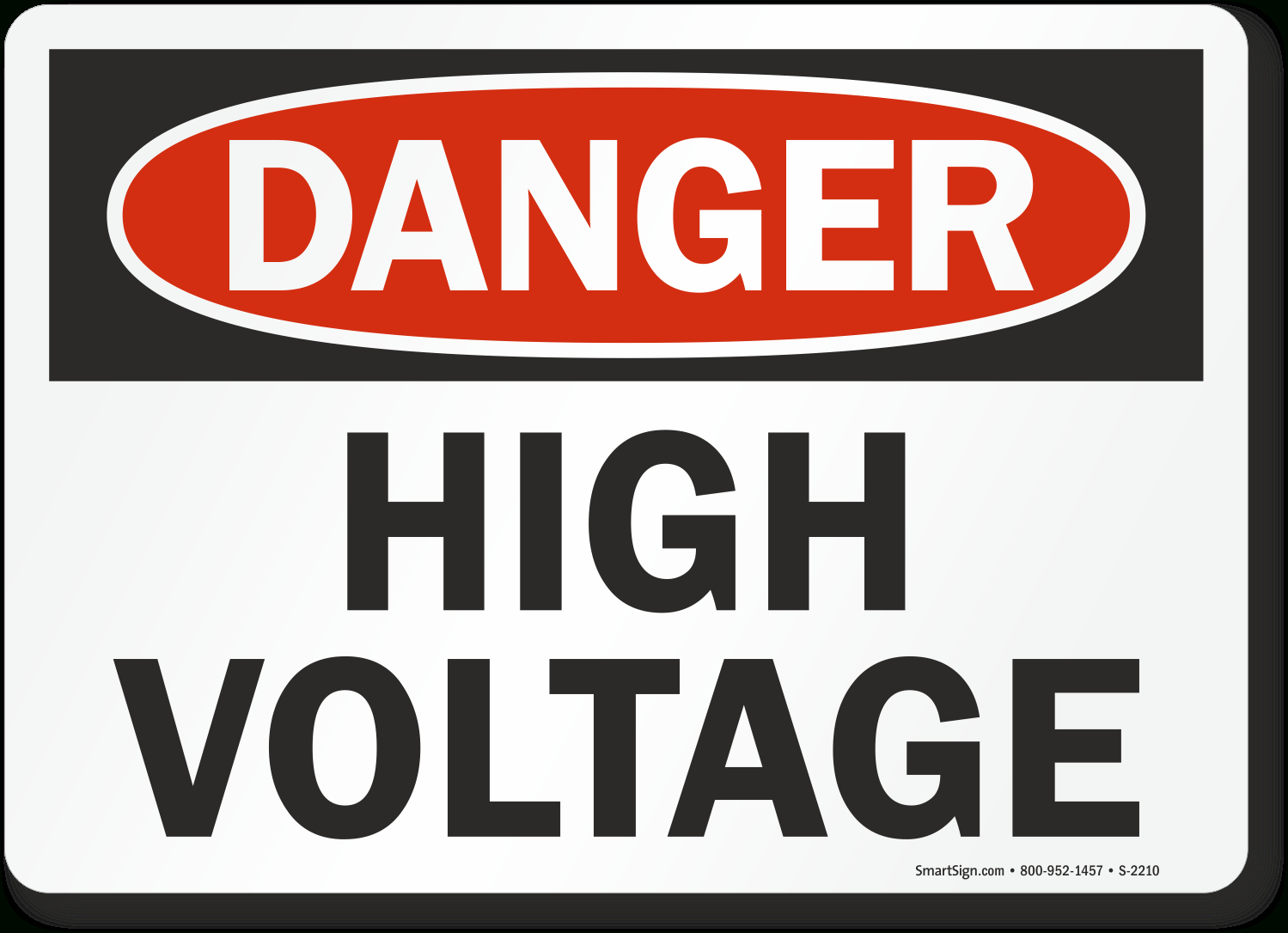Protect Workers Against Electrical Hazards With This High-Voltage Area Sign. Your Safety Message Can Alert Everyone Of Hazardous Conditions And Keep for High Voltage Signs Printable