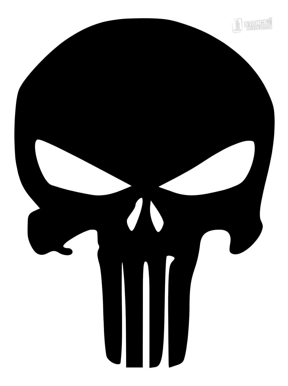 Punisher Skull Stencil Made From 4 Ply Mat Board throughout Free Printable Punisher Skull Stencil