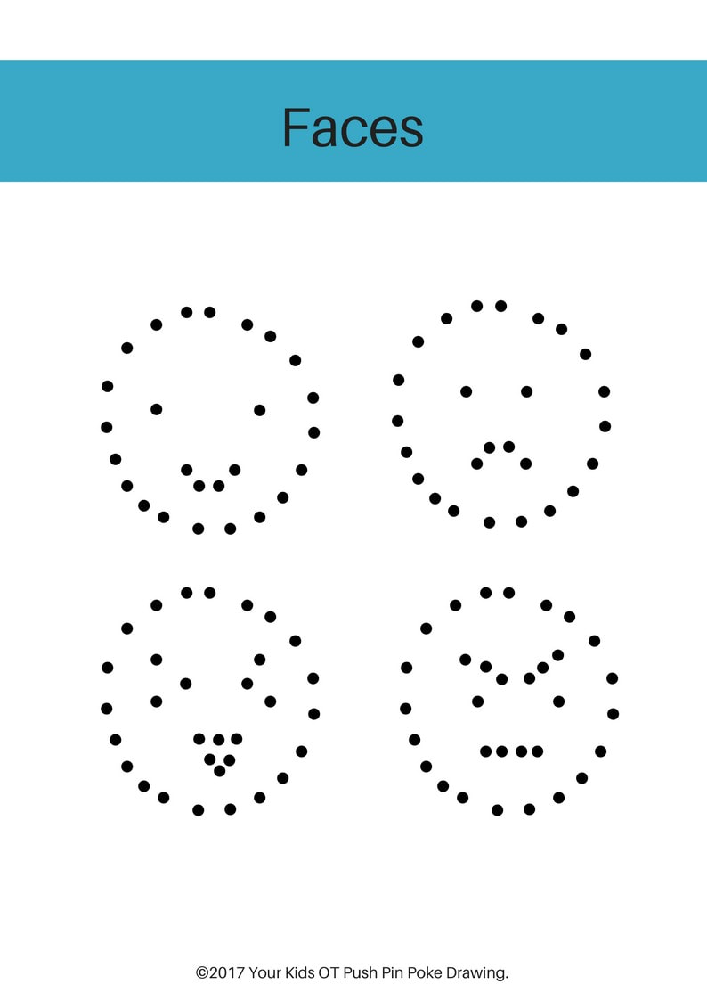 Push Pin Poke Drawing Templates within Pin Poking Free Printables