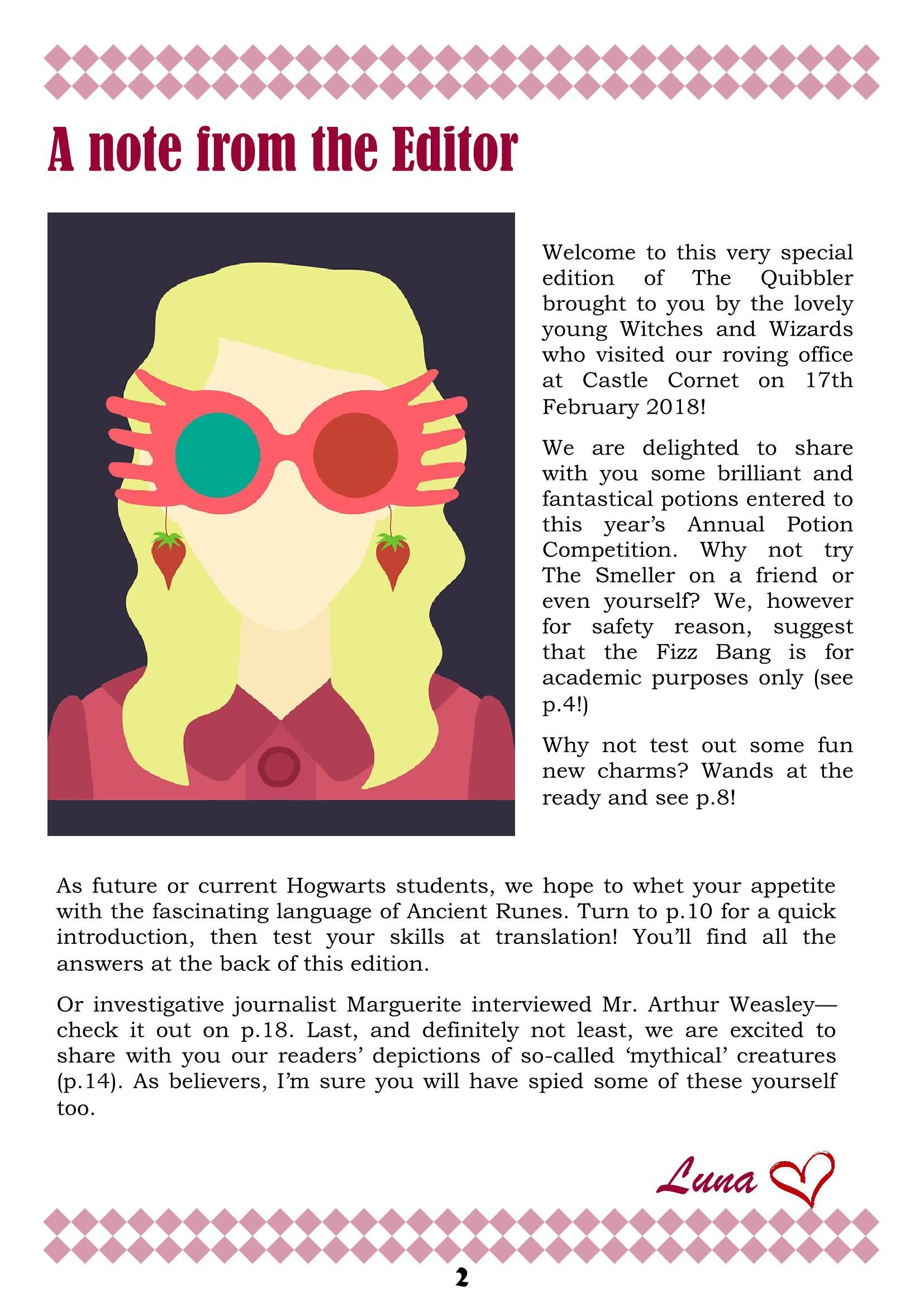 Quibbler Castle Cornet Edition Pages 1-20 - Flip Pdf Download throughout Free Printable Quibbler Printable