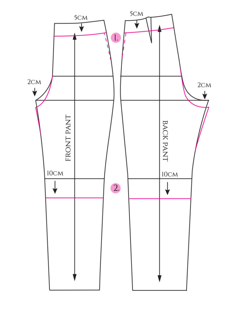 Quick Sewing Project: Wrap Pants - The Shapes Of Fabric for Printable Pants Pattern Free