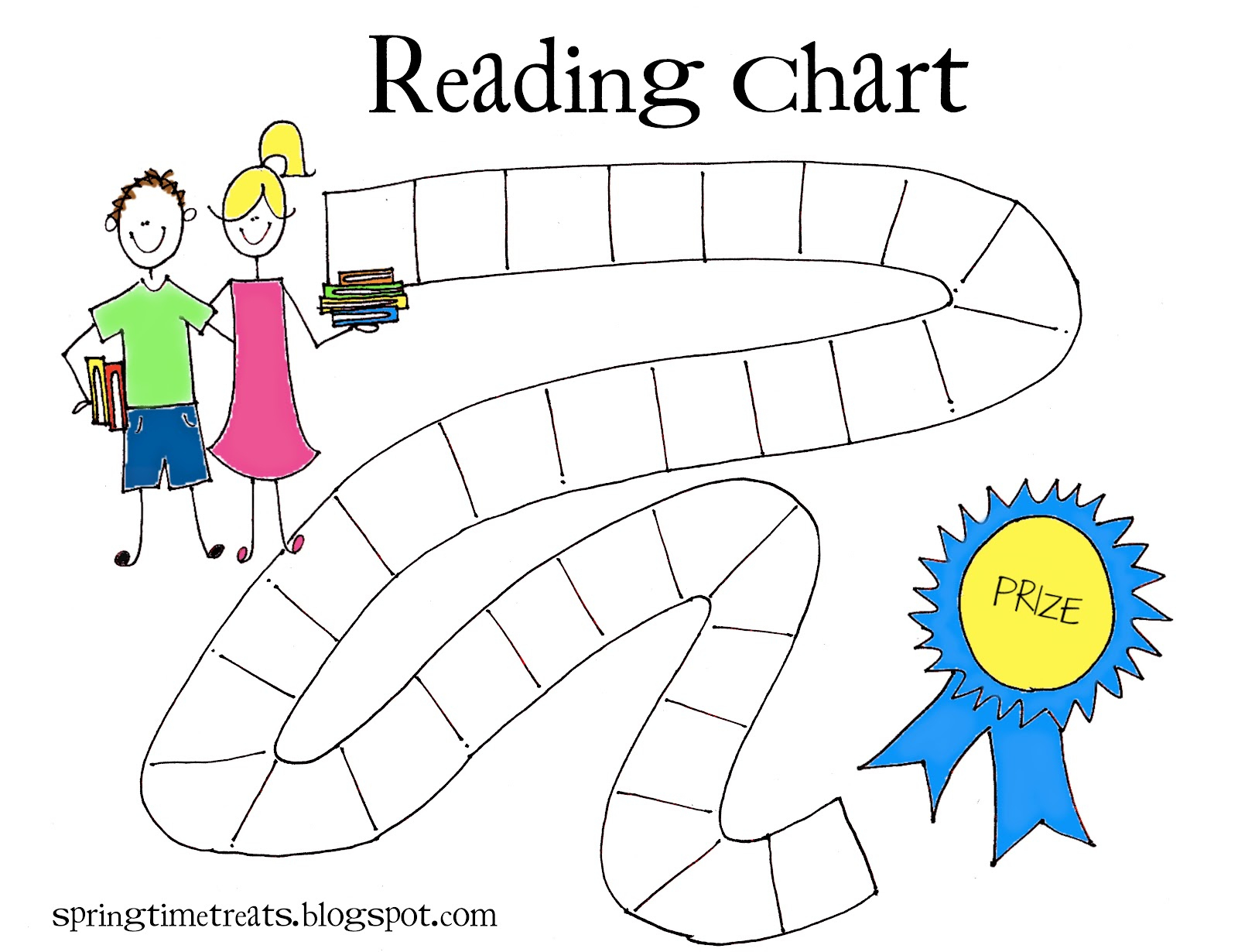 Reading Chart - Free Printable | Spring Time Doodles regarding Free Reading Chart Printable