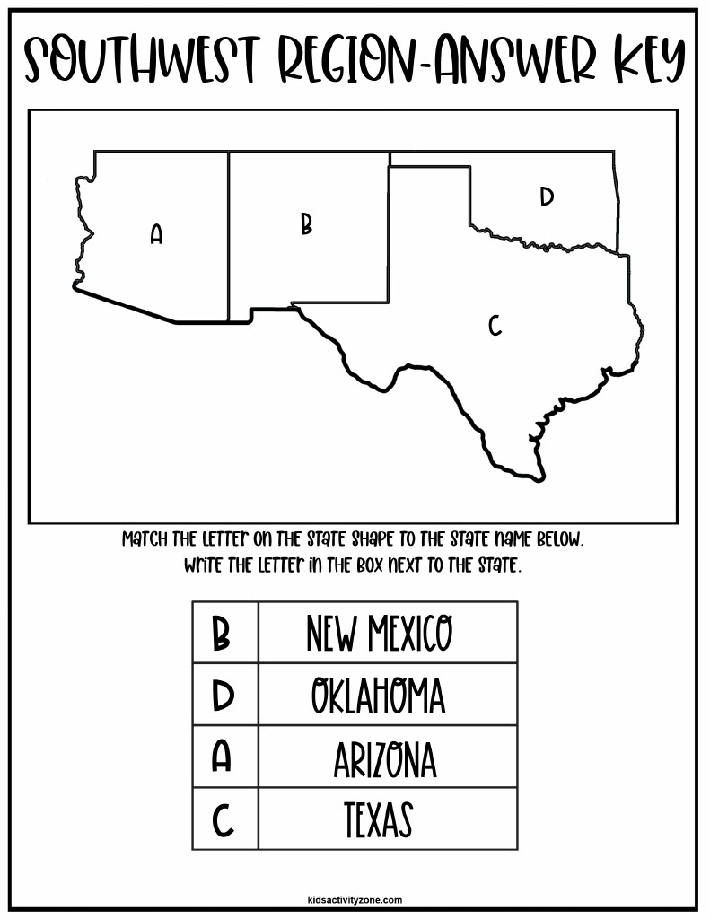 Regions Of The United States Worksheets - Kids Activity Zone with regard to Printable 5 Regions Of The United States Worksheets