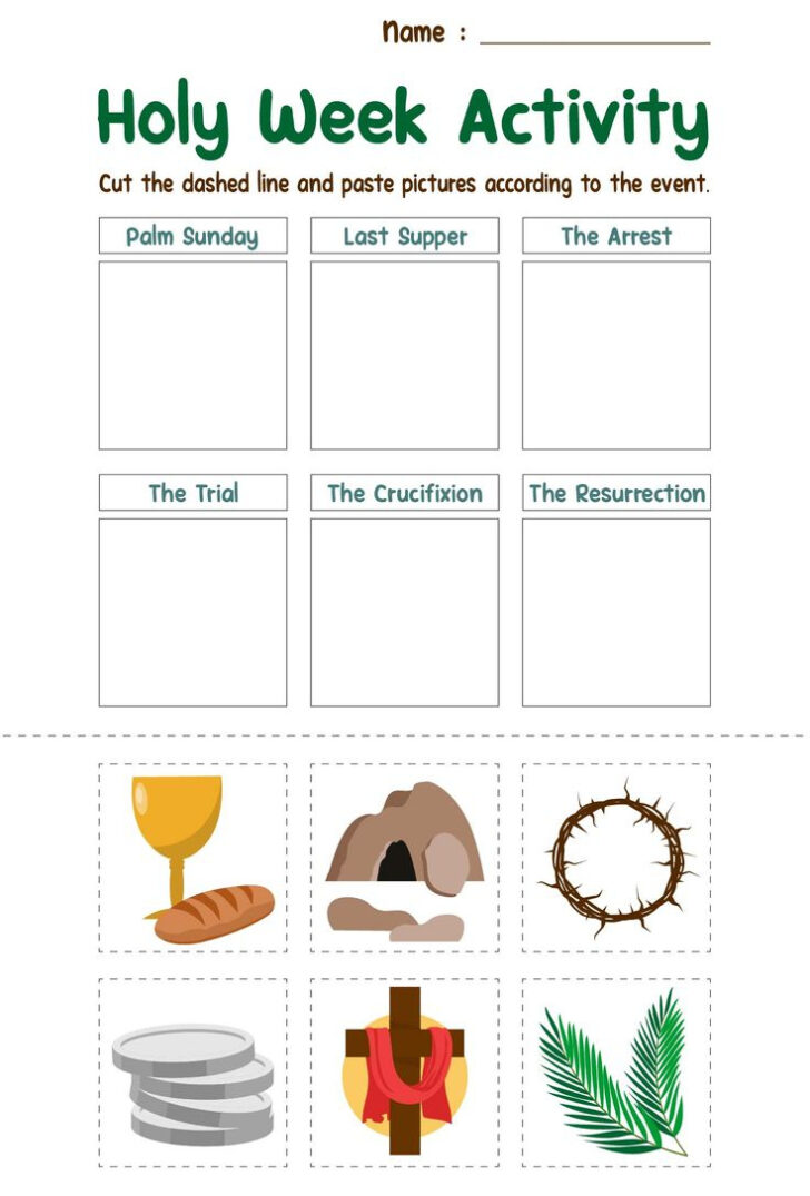 Holy Week Activities Printable