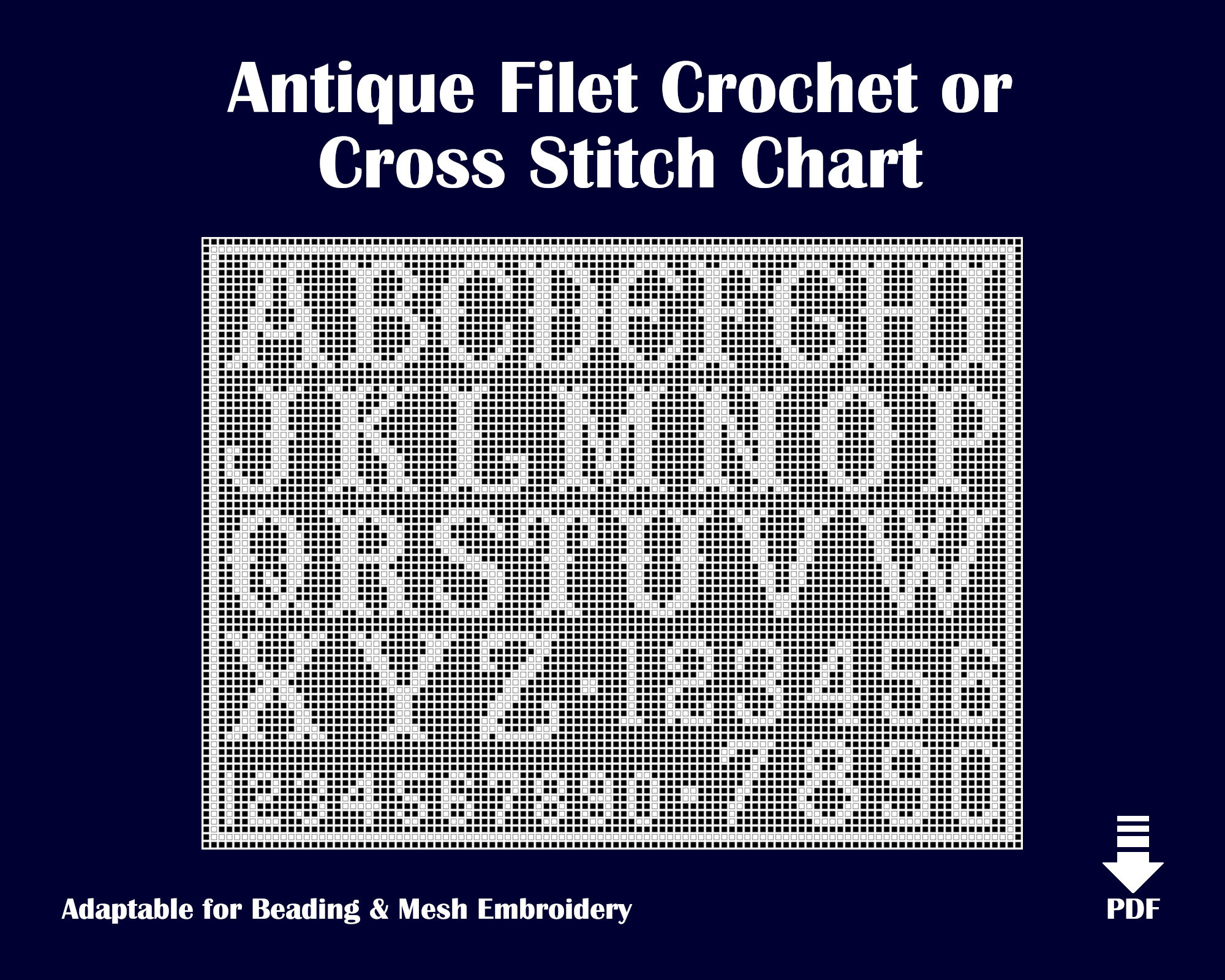 Reproduction Antique (1912) Pattern Chart For Filet Crochet regarding Filet Crochet Free Printable Crochet Alphabet Patterns