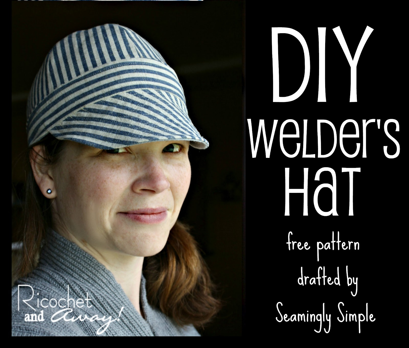 Ricochet And Away!: Welder&amp;#039;S Hat: I Found A Free Pattern! inside Free Printable Welding Cap Patterns