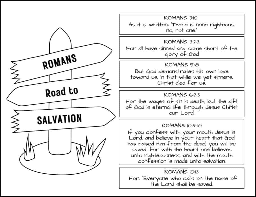 Romans Road To Salvation (Plus Free Printable) inside Free Printable Romans Road To Salvation