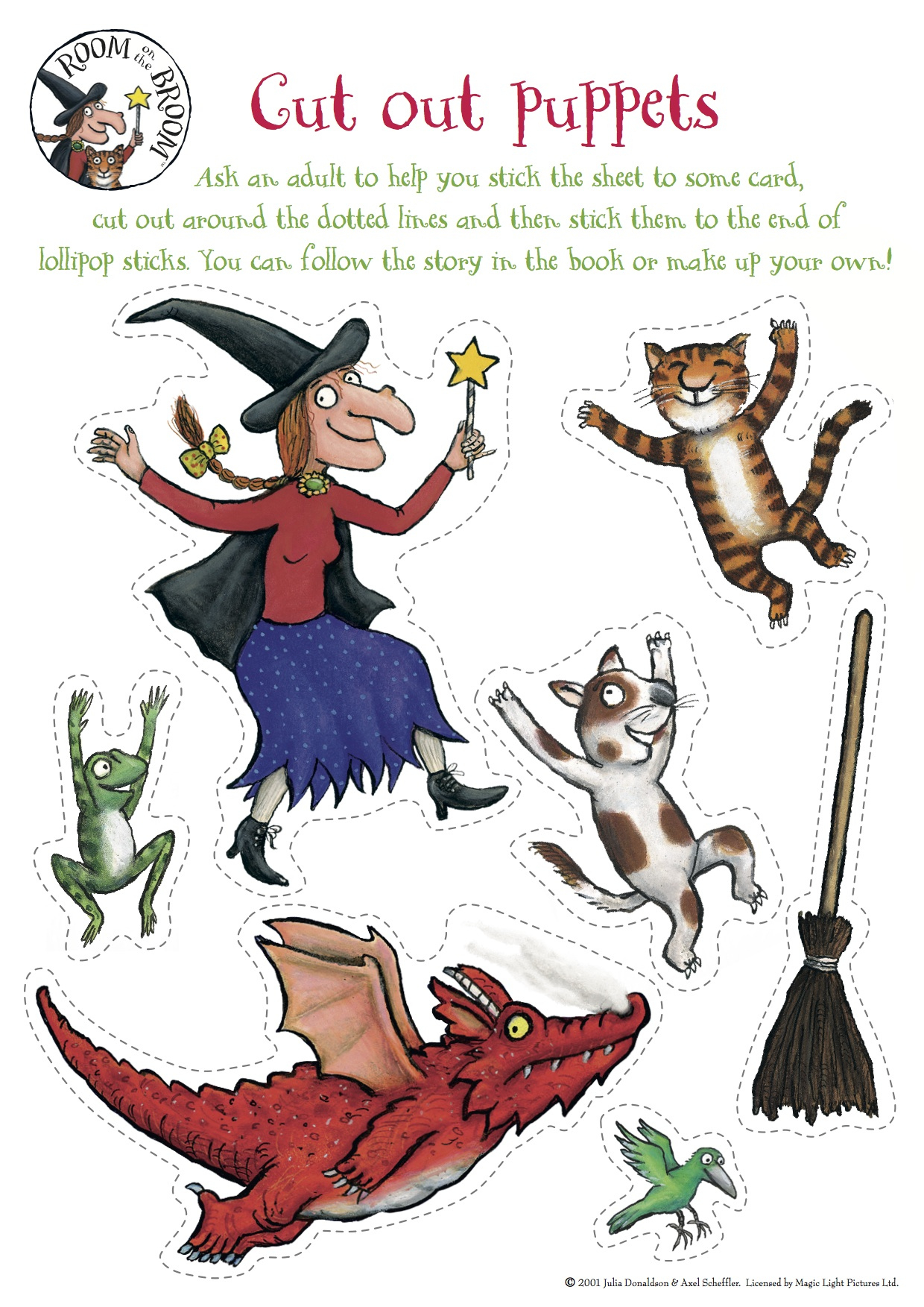Room On The Broom | Kindergarten Nana for Room on the Broom Free Printables