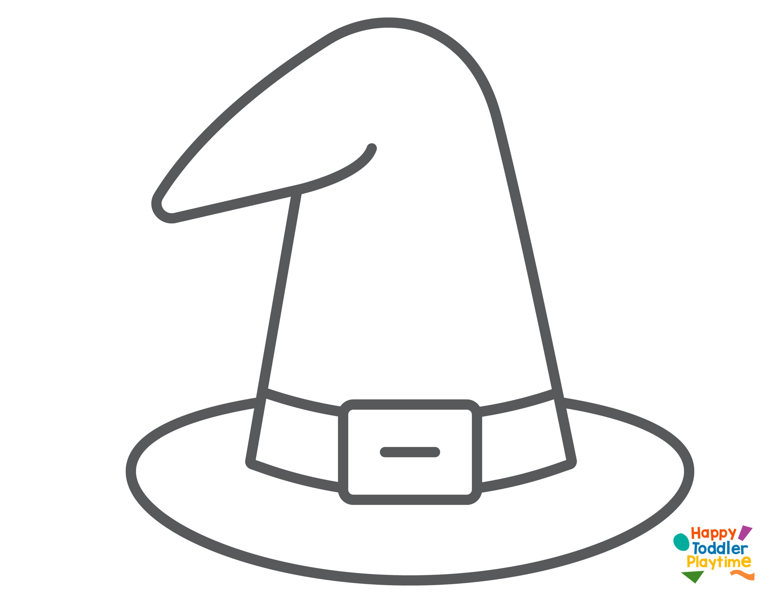 Salt Painted Witch Hat Craft For Kids - Happy Toddler Playtime pertaining to Free Printable Witches Hat
